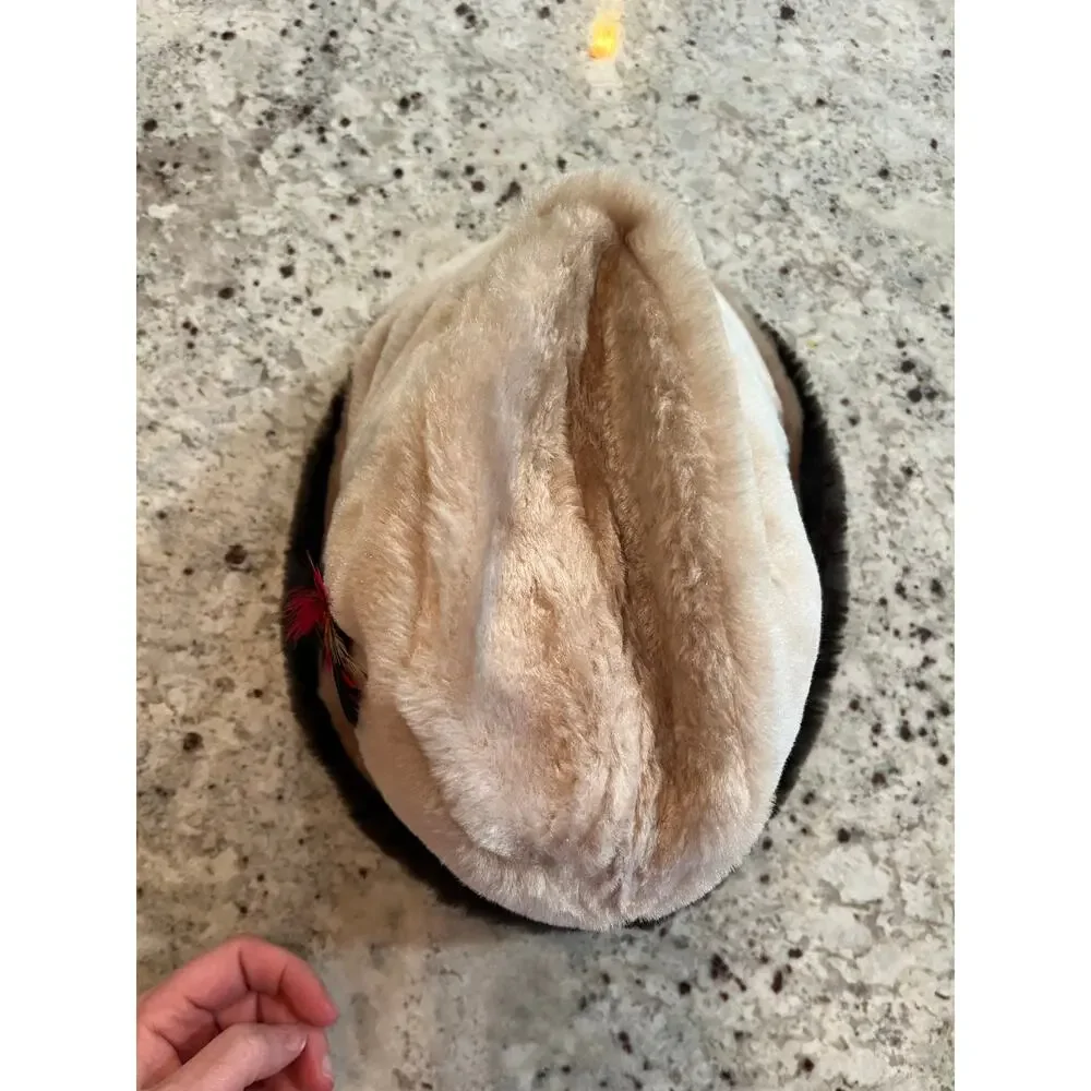 Vintage 70’s Faux Fur Derby‎ Hat L - Picture 6 of 6